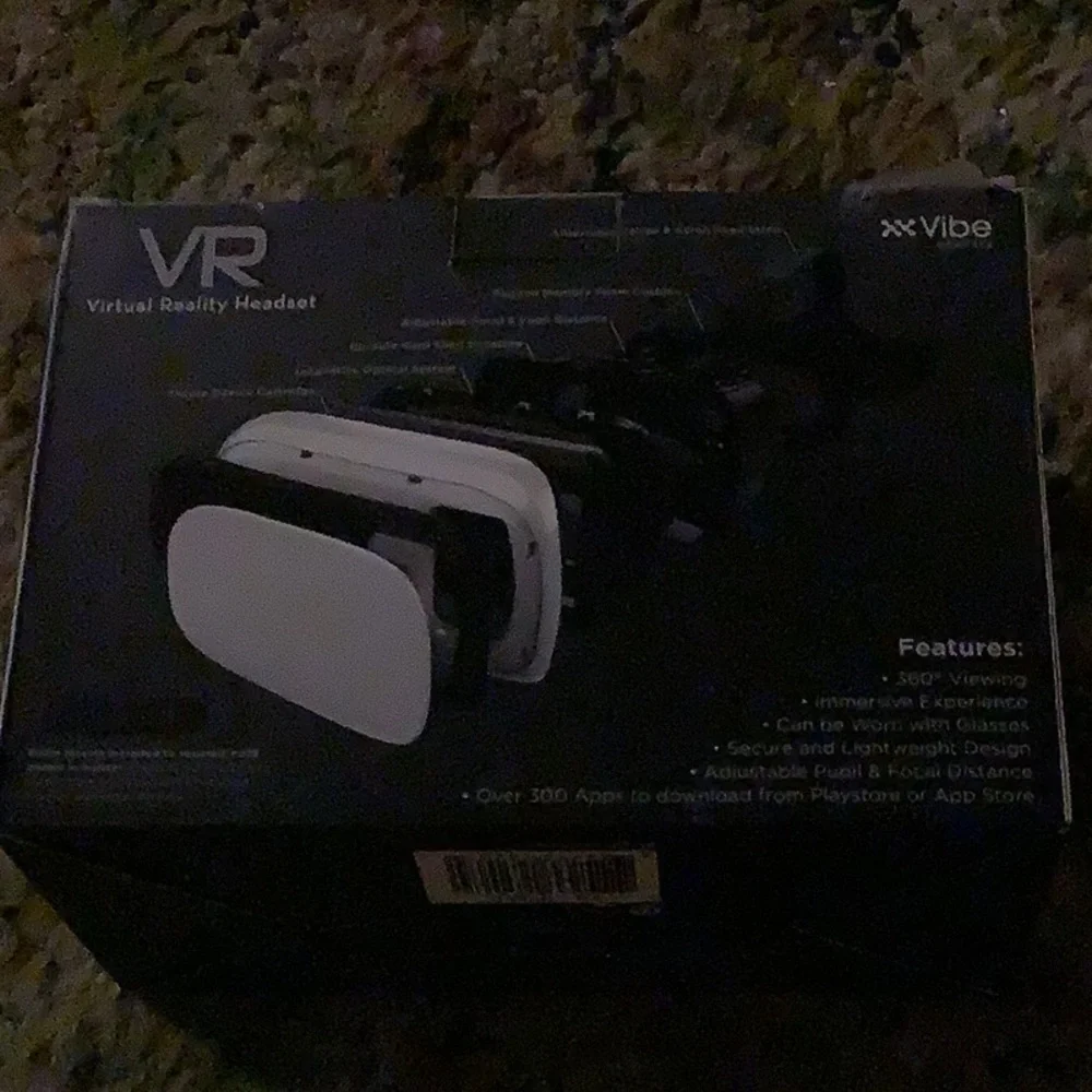 Vibe VR Headset - Sleek Black and White